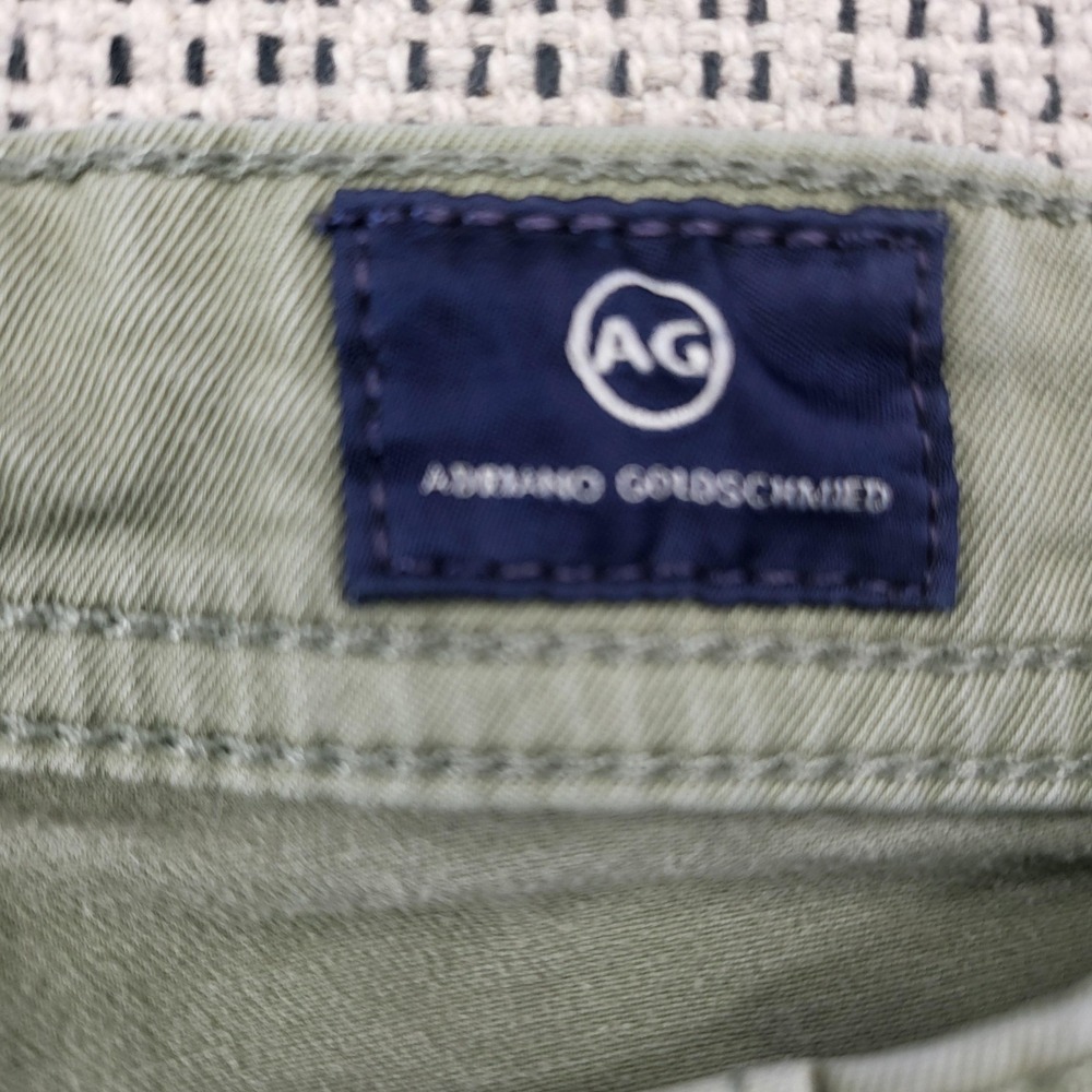 AG Adriano Goldschmied The Matchbox Jeans Mens 32x30 Light Green Slim Straight - Picture 3 of 9
